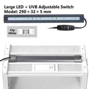 UVB 10.0 LED Reptile Lamp 6W | 3 Lighting Modes UVA + UVB Terrarium Light