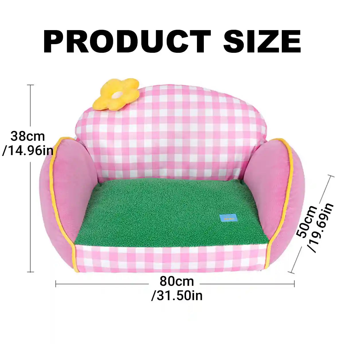 Multi Colour Pet Sofa Bed Removable and Washable for Pets Resting Playing Use