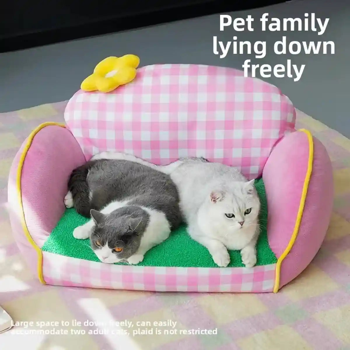 Multi Colour Pet Sofa Bed Removable and Washable for Pets Resting Playing Use