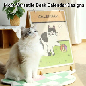 Vertical Calendar Cat Scratch Board Foldable Carpet Cat Scratcher