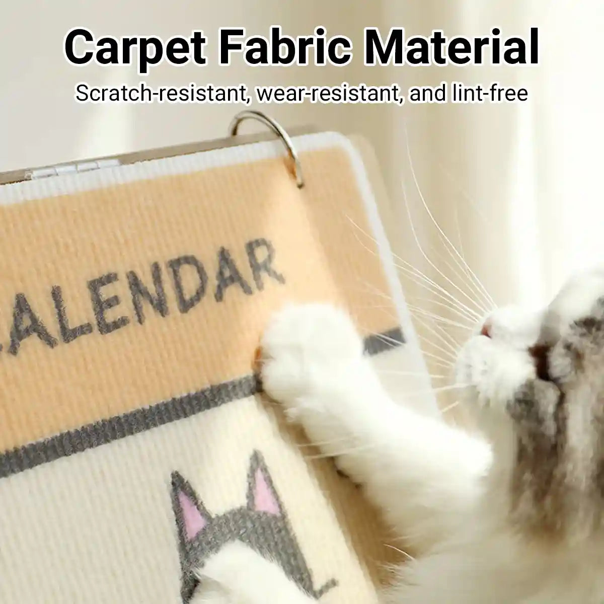 Vertical Calendar Cat Scratch Board Foldable Carpet Cat Scratcher