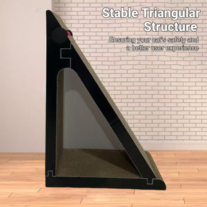 Vertical Cat Scratching Board with Ball Toy and Ramp