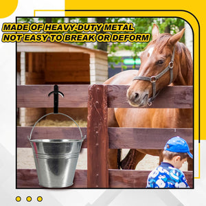 Horse Saddle Rack Wall Hooks Heavy-Duty Iron 2PCS