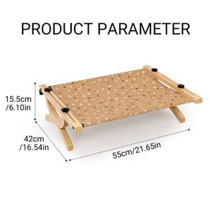Wakytu Wall Mounted Cat Bed With Solid Wood Frame