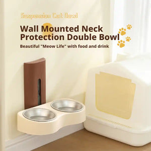 Wall Mounted Cat Bowl