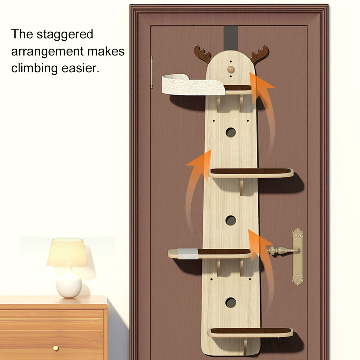 Wall Mounted Cat Tree for Door Installation