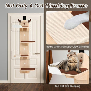 Wall Mounted Cat Tree for Door Installation