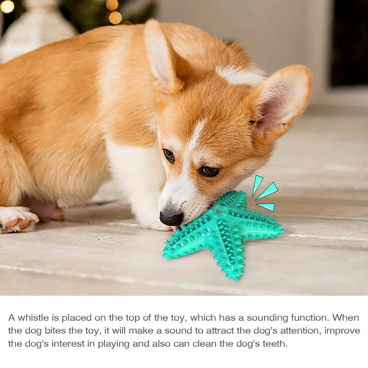 Squeaky Pet Chew Toy Durable Starfish Design for Dogs