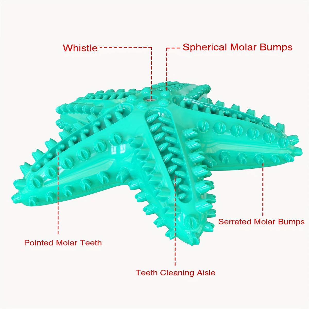 Squeaky Pet Chew Toy Durable Starfish Design for Dogs
