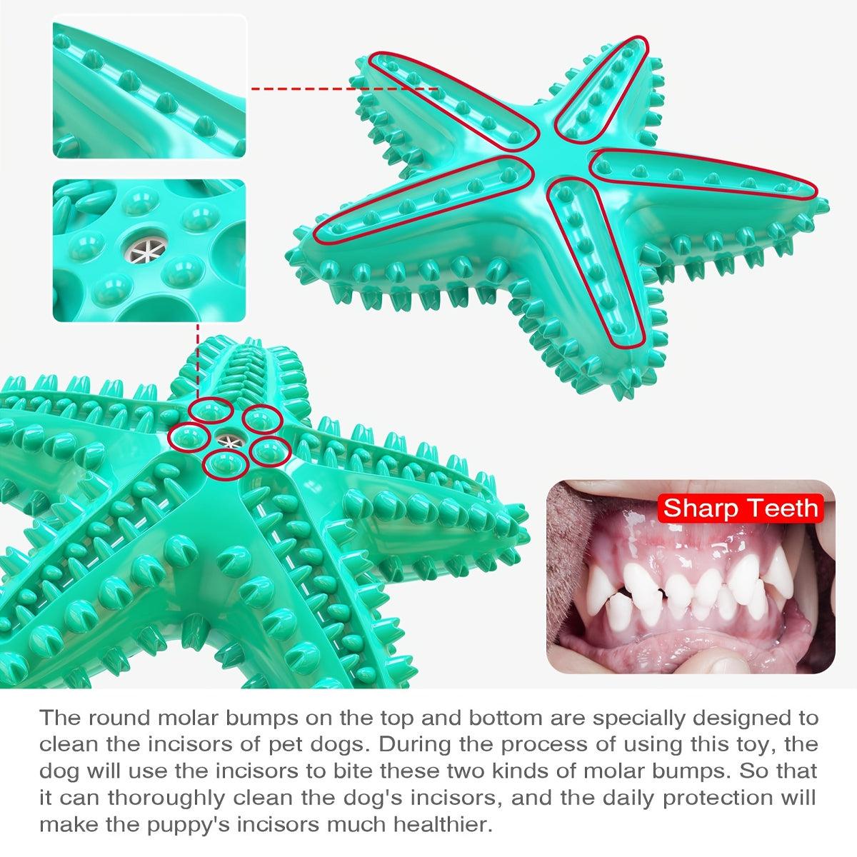 Squeaky Pet Chew Toy Durable Starfish Design for Dogs