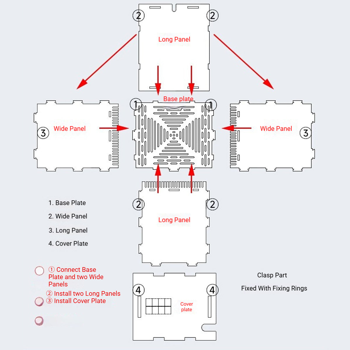 Water Pump Isolation Cover Clear Acrylic Protective Pump Box
