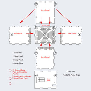 Water Pump Isolation Cover Clear Acrylic Protective Pump Box