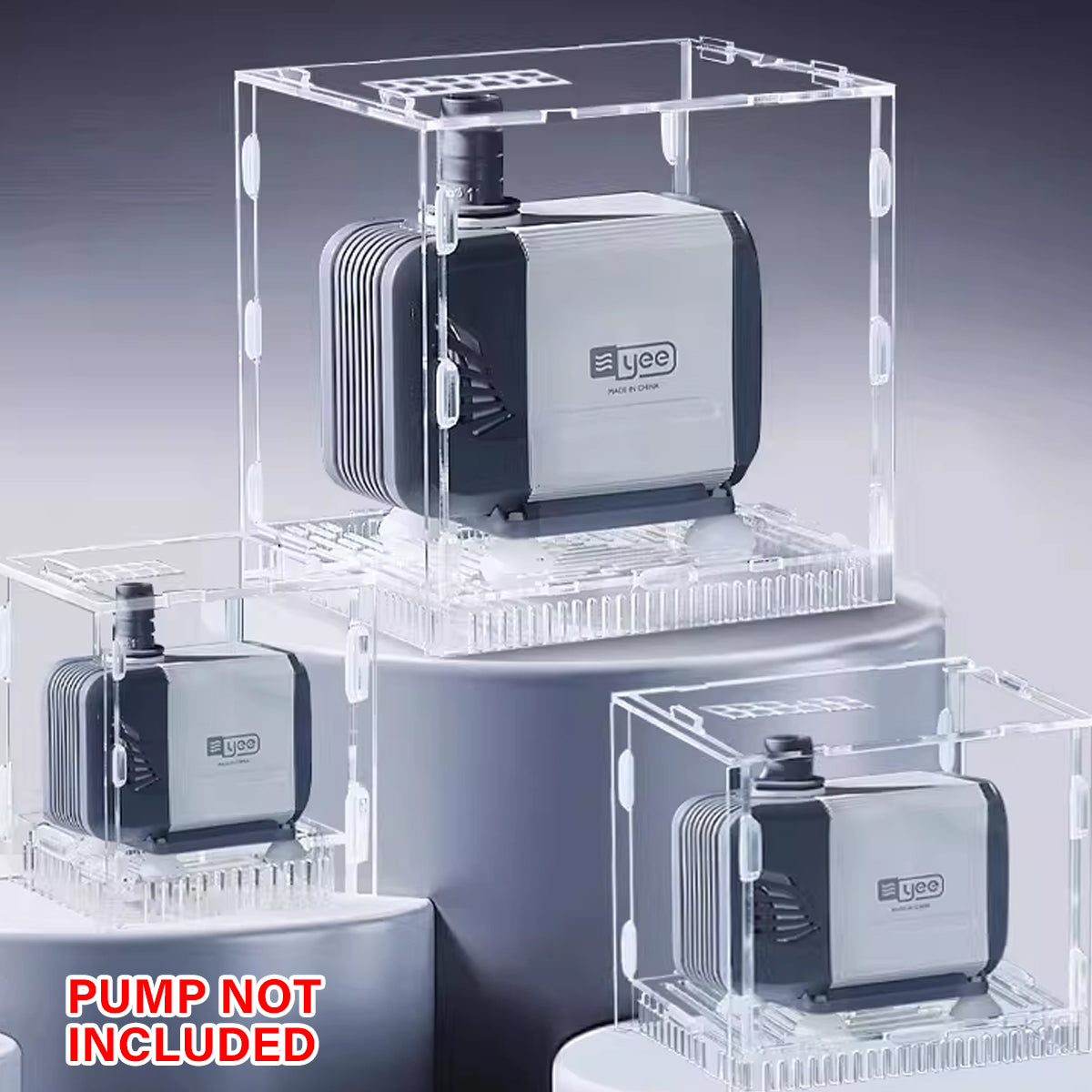 Water Pump Isolation Cover Clear Acrylic Protective Pump Box