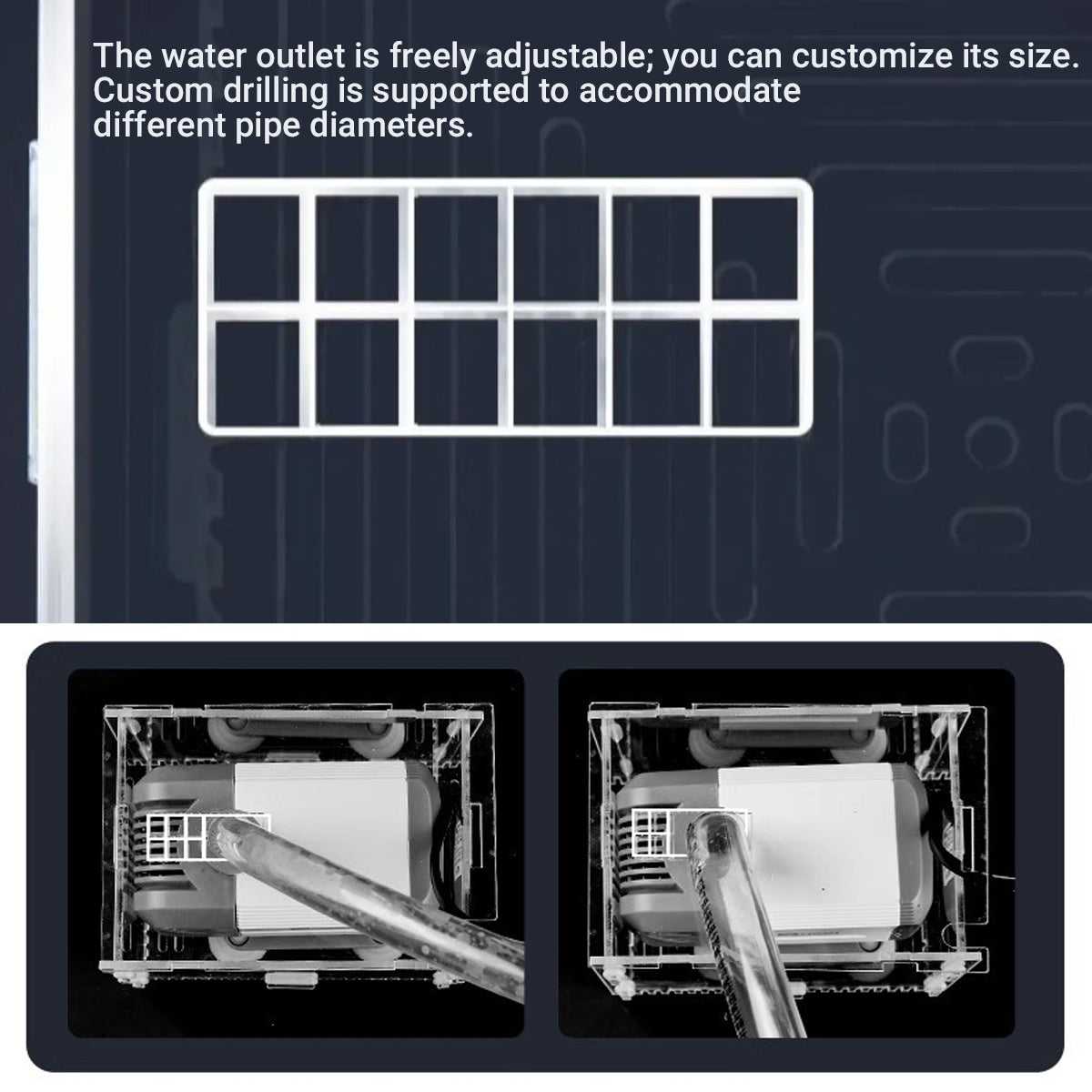 Water Pump Isolation Cover Clear Acrylic Protective Pump Box