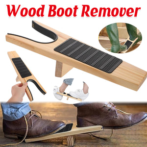 Wooden Boot Jack Remover With Heel Guard