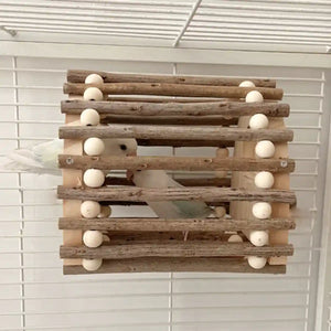 Wooden Bird House for Parrots and Lovebirds