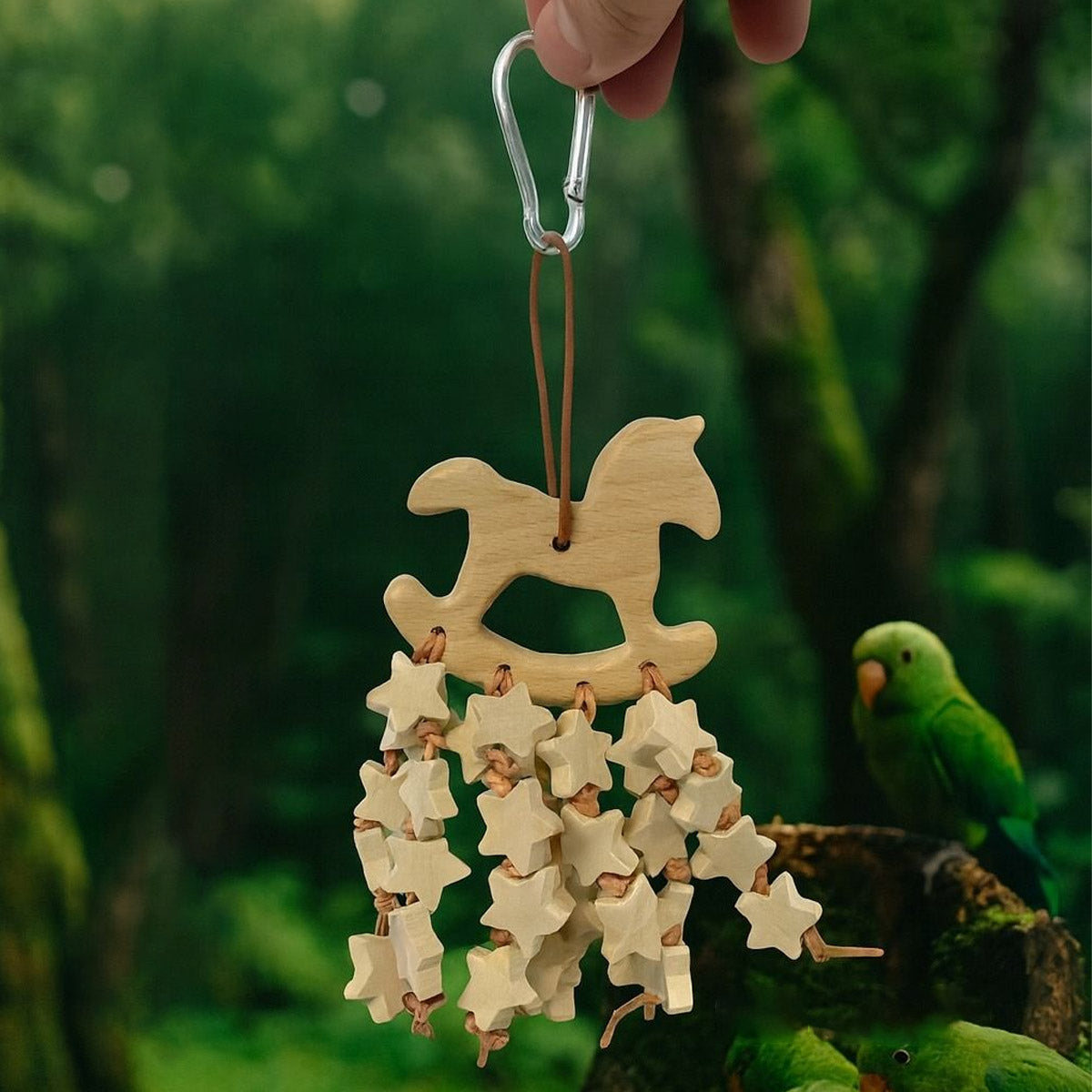 Bird Chew Toy Wooden Hanging Chew Skewers