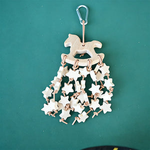 Bird Chew Toy Wooden Hanging Chew Skewers