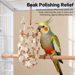 Bird Chew Toy Wooden Hanging Chew Skewers