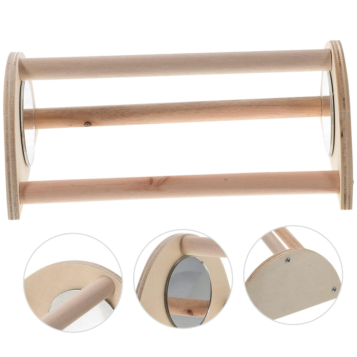 Parrot Stand Pet Chicken Wooden Mirror Small Stand Chick Stand