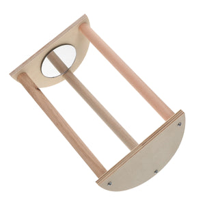 Parrot Stand Pet Chicken Wooden Mirror Small Stand Chick Stand