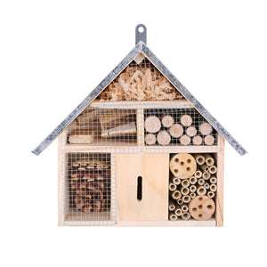 Wooden Insect House Garden Habitat Observation Eco Friendly Insect Attraction