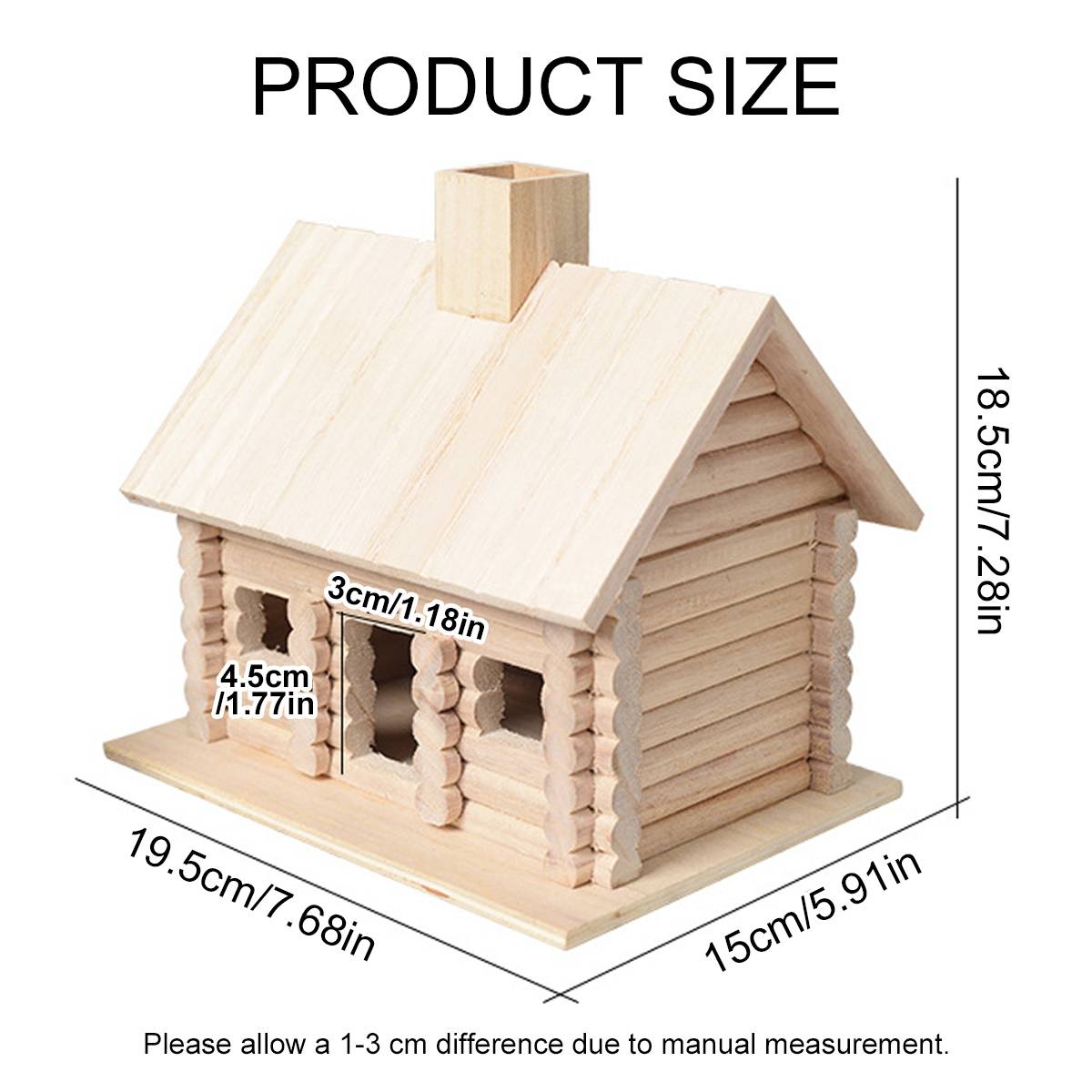 Wooden Bird Nest Outdoor Natural Bird House