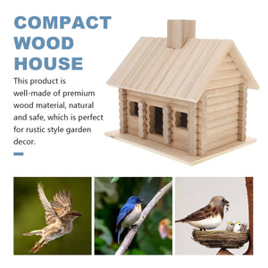 Wooden Bird Nest Outdoor Natural Bird House