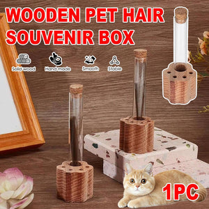 Wooden Pet Hair Keepsake Jar