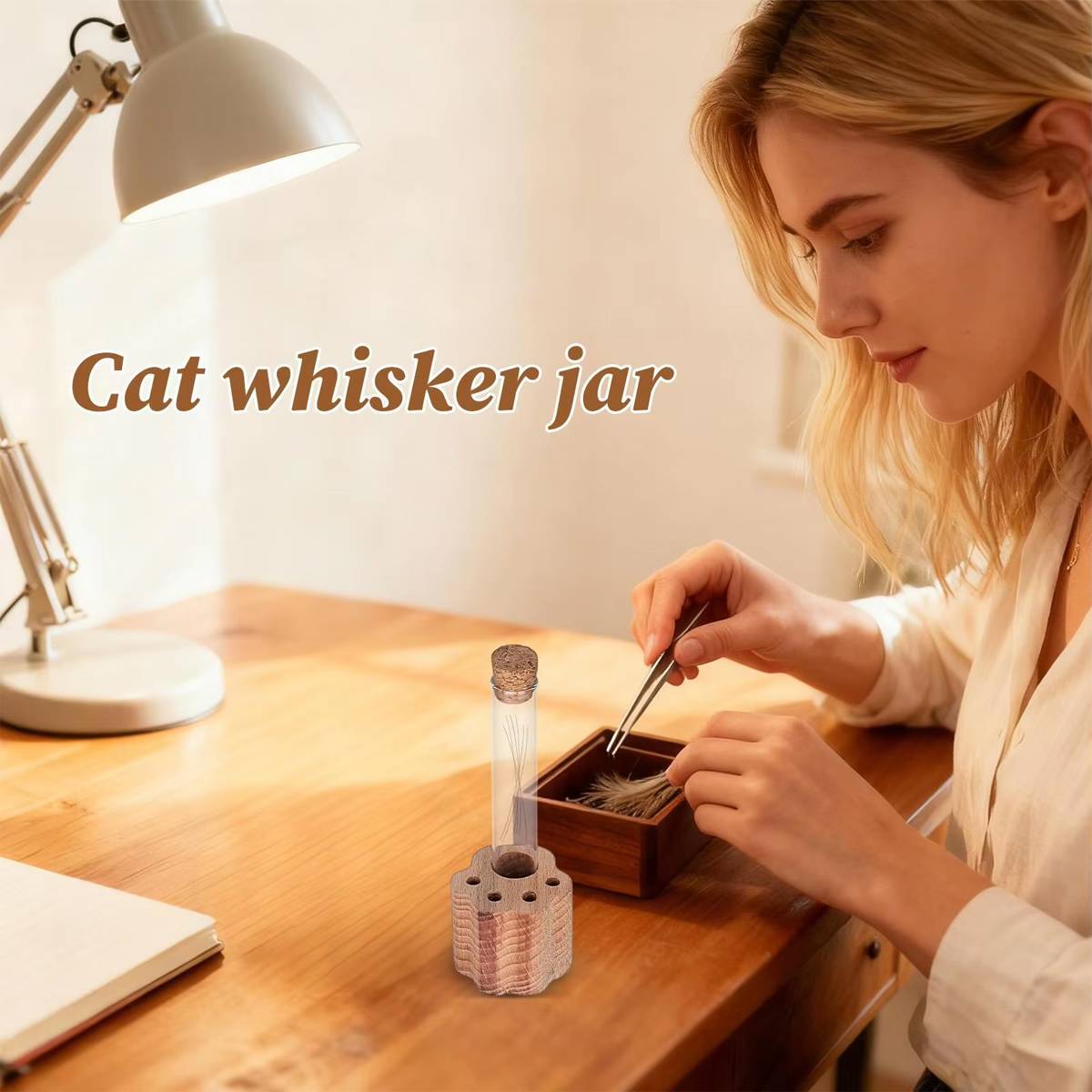 Wooden Pet Hair Keepsake Jar