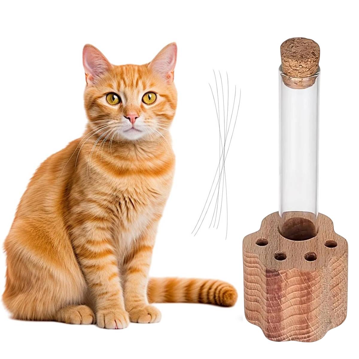 Wooden Pet Hair Keepsake Jar