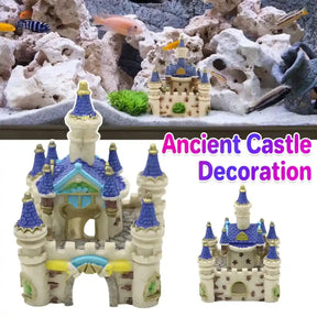 Mini Resin Castle Aquarium Decoration for Fish Tank