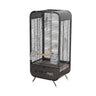 Parrot Cage Modern Metal Bird Cage with Stand and Easy-Clean Tray