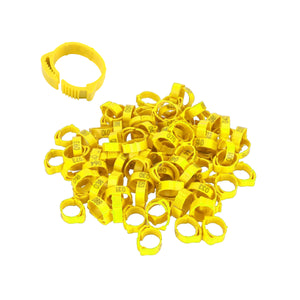 100PCS Adjustable Bird Leg Rings Numbered