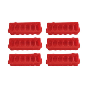 Chicken Feeder Trough Plastic Mesh Connectable Poultry Feed Trough for Coop Use