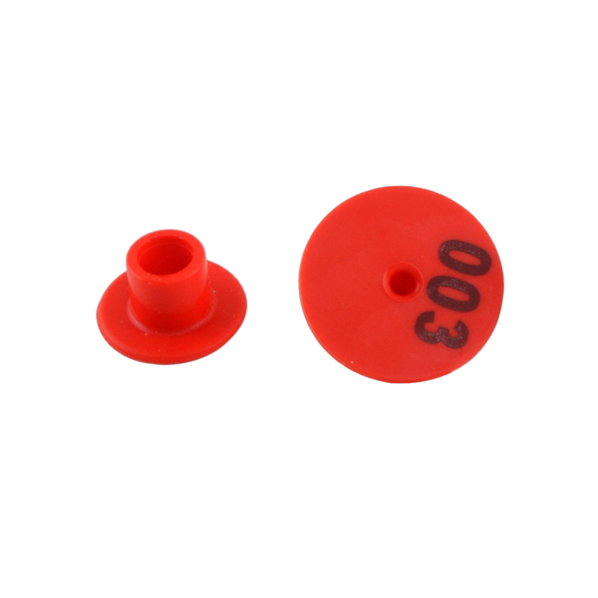 100PCS Numbered Animal Ear Tags Round Plastic