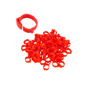 100PCS Adjustable Bird Leg Rings Numbered