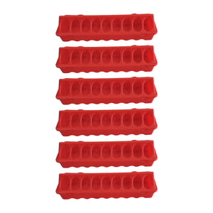 Chicken Feeder Trough Plastic Mesh Connectable Poultry Feed Trough for Coop Use