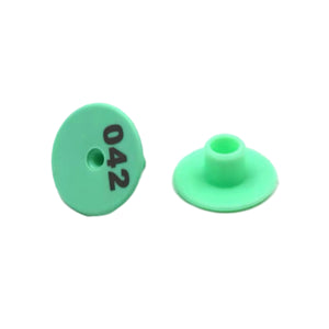 100PCS Numbered Animal Ear Tags Round Plastic
