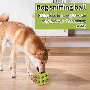 Interactive Dog Puzzle Toy Snuffle Cube
