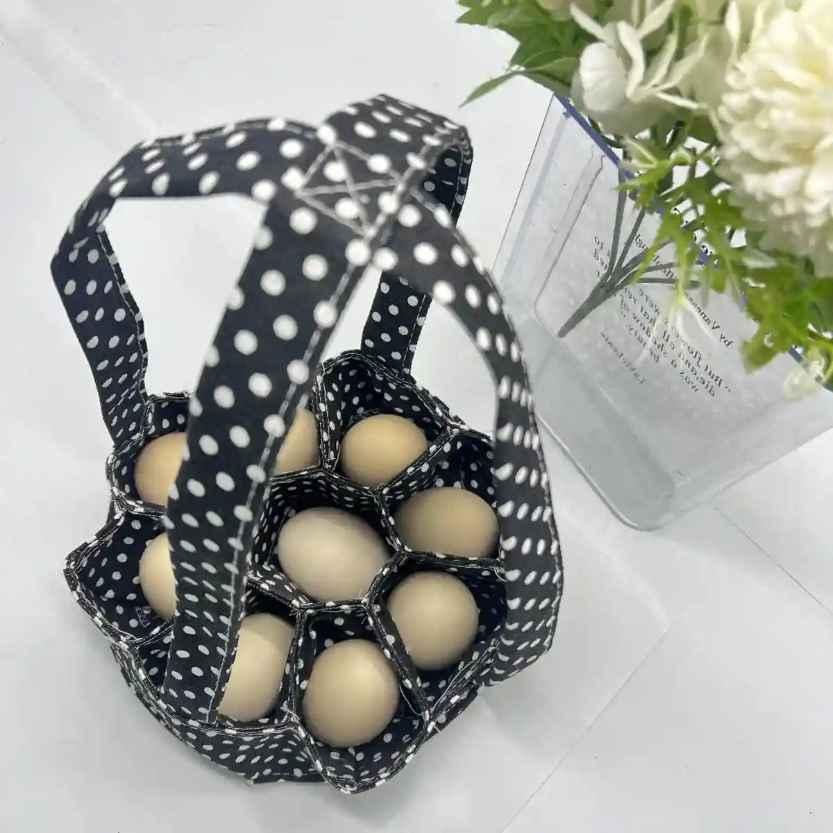 Egg Collecting Basket Durable Fabric Egg Gathering Carrier