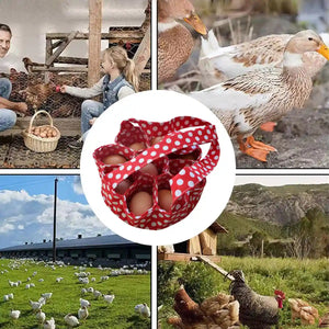 Egg Collecting Basket Durable Fabric Egg Gathering Carrier