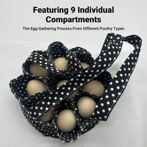 Egg Collecting Basket Durable Fabric Egg Gathering Carrier