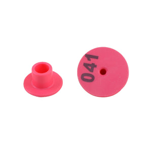 100PCS Numbered Animal Ear Tags Round Plastic