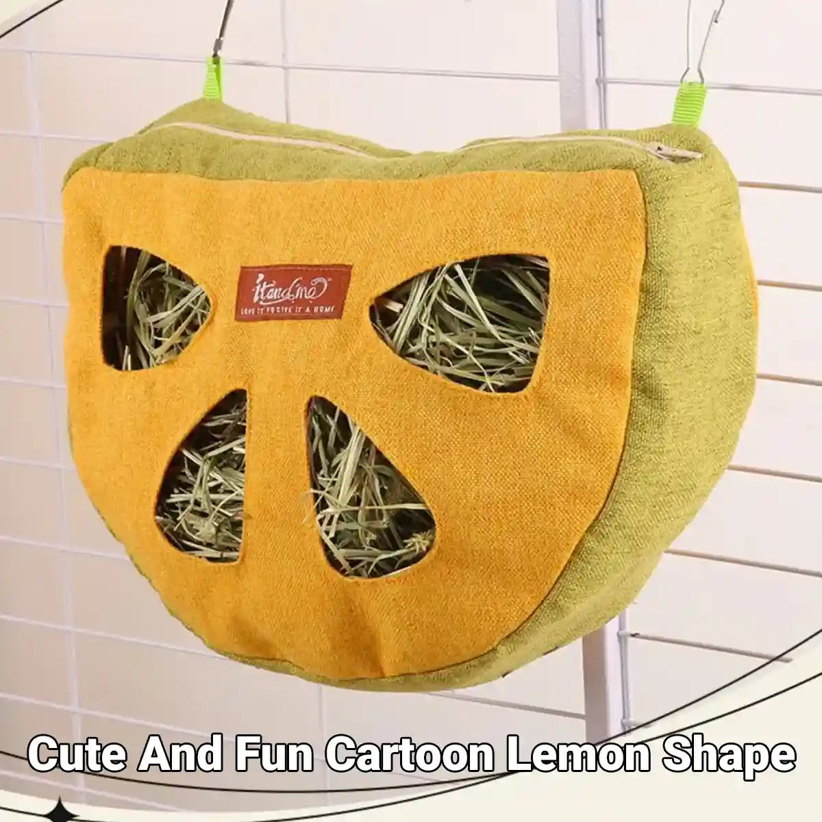 Hanging Hay Bag – Durable Rabbit Hay Feeder with Hooks