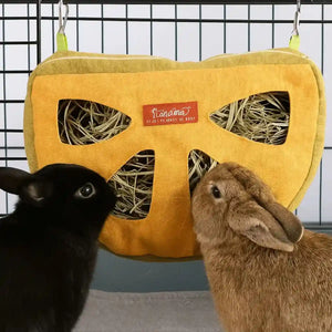 Hanging Hay Bag – Durable Rabbit Hay Feeder with Hooks