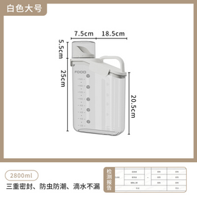 2800ml Airtight Pet Food Storage Container with Carry Handle