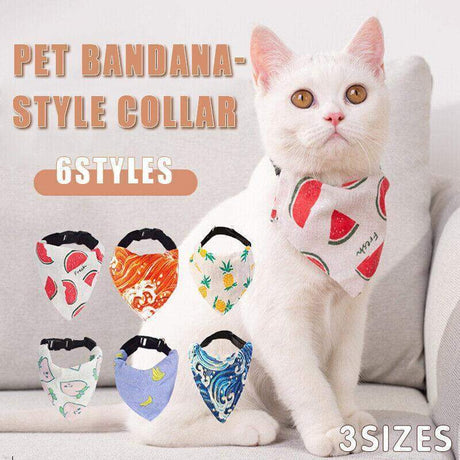 Colorful pet bandana collar for small and medium pets