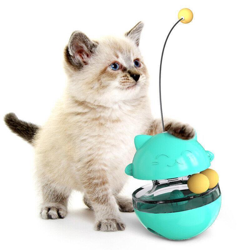 Interactive Cat Treat Ball for Self-Play and Slow Feeding