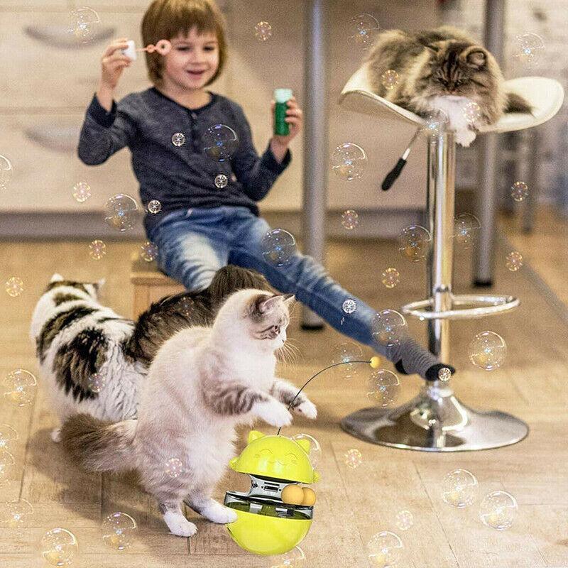 Interactive Cat Treat Ball for Self-Play and Slow Feeding